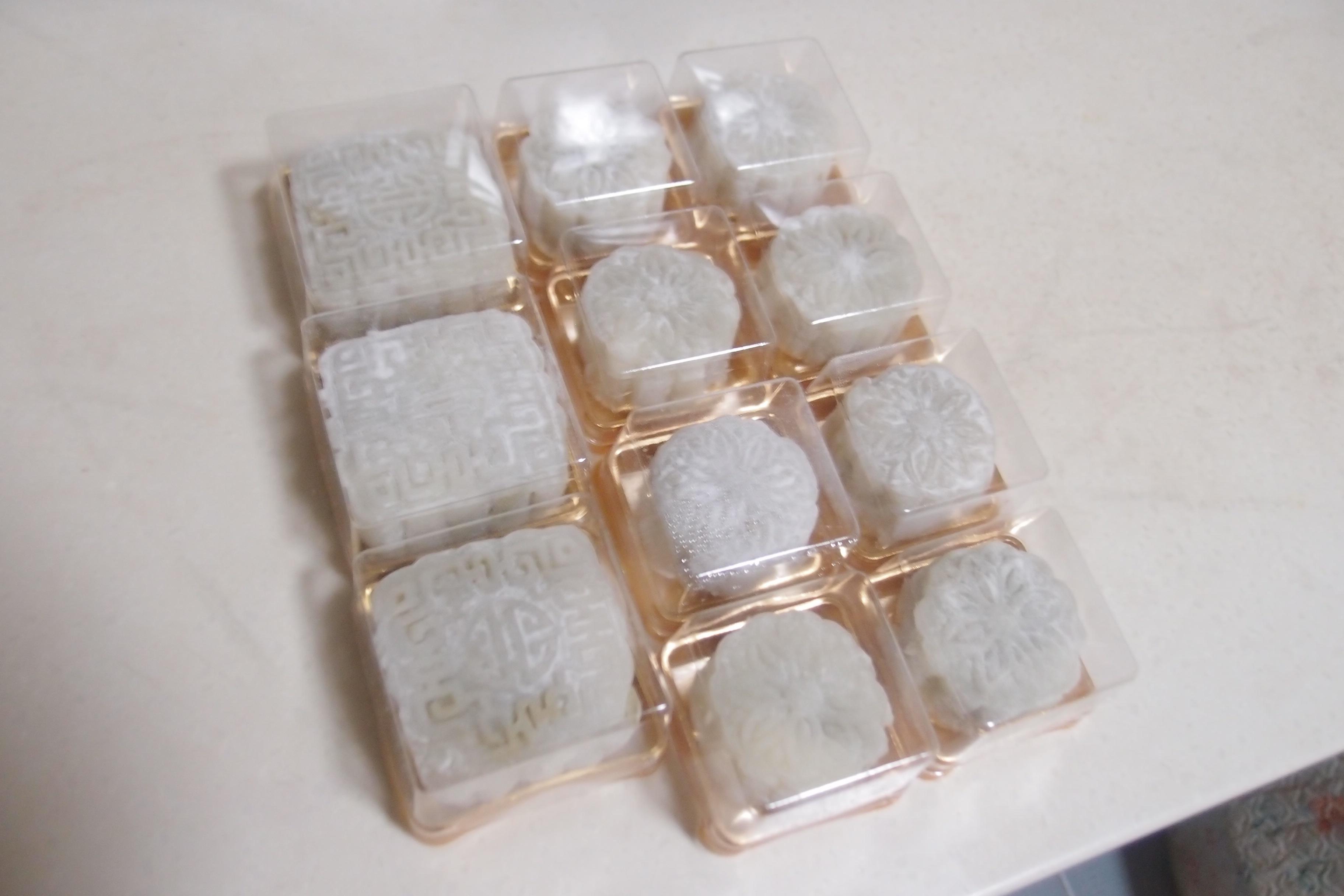 抹茶芸豆餡冰皮月餅（Snowy Moon Cakes with Matcha and White Kidney Bean Pas的做法 步骤15