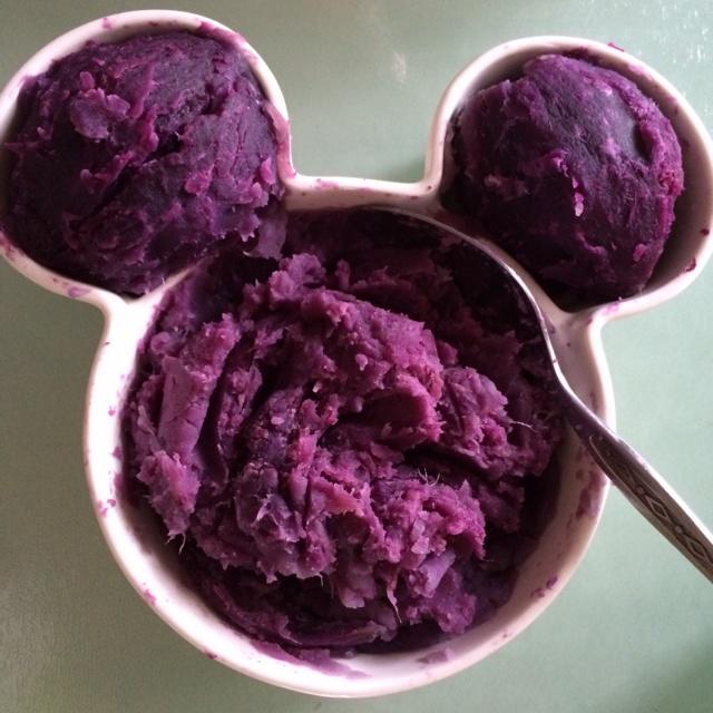紫薯冰皮月餅的做法 步骤2