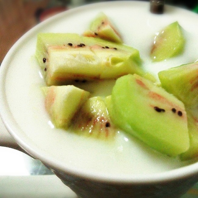 減肥晚餐—酸奶配搭獼猴桃的做法 步骤5