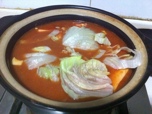 深夜一餐之素大醬湯的做法 步骤5