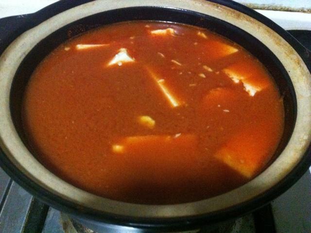 深夜一餐之素大醬湯的做法 步骤4