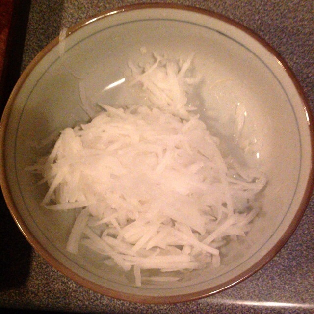 蘿卜絲秋葵湯的做法 步骤1