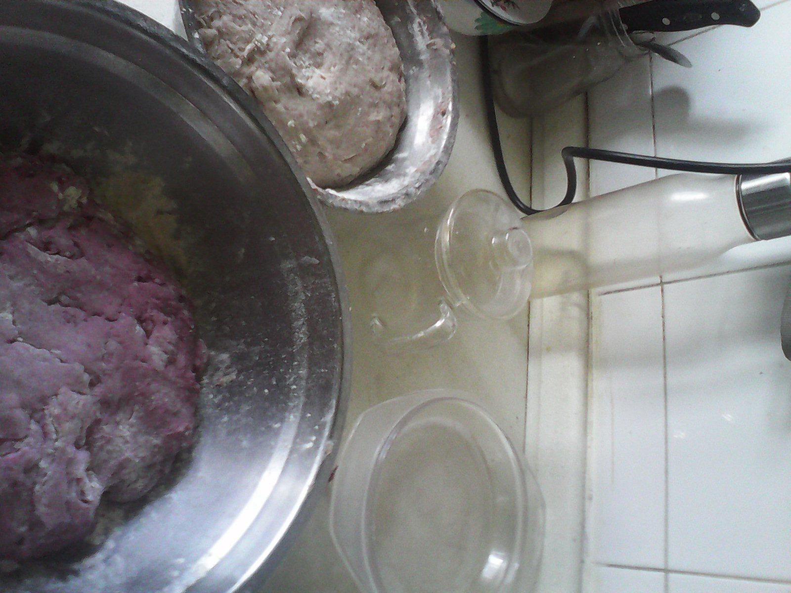 紅豆紫薯饅頭的做法 步骤3