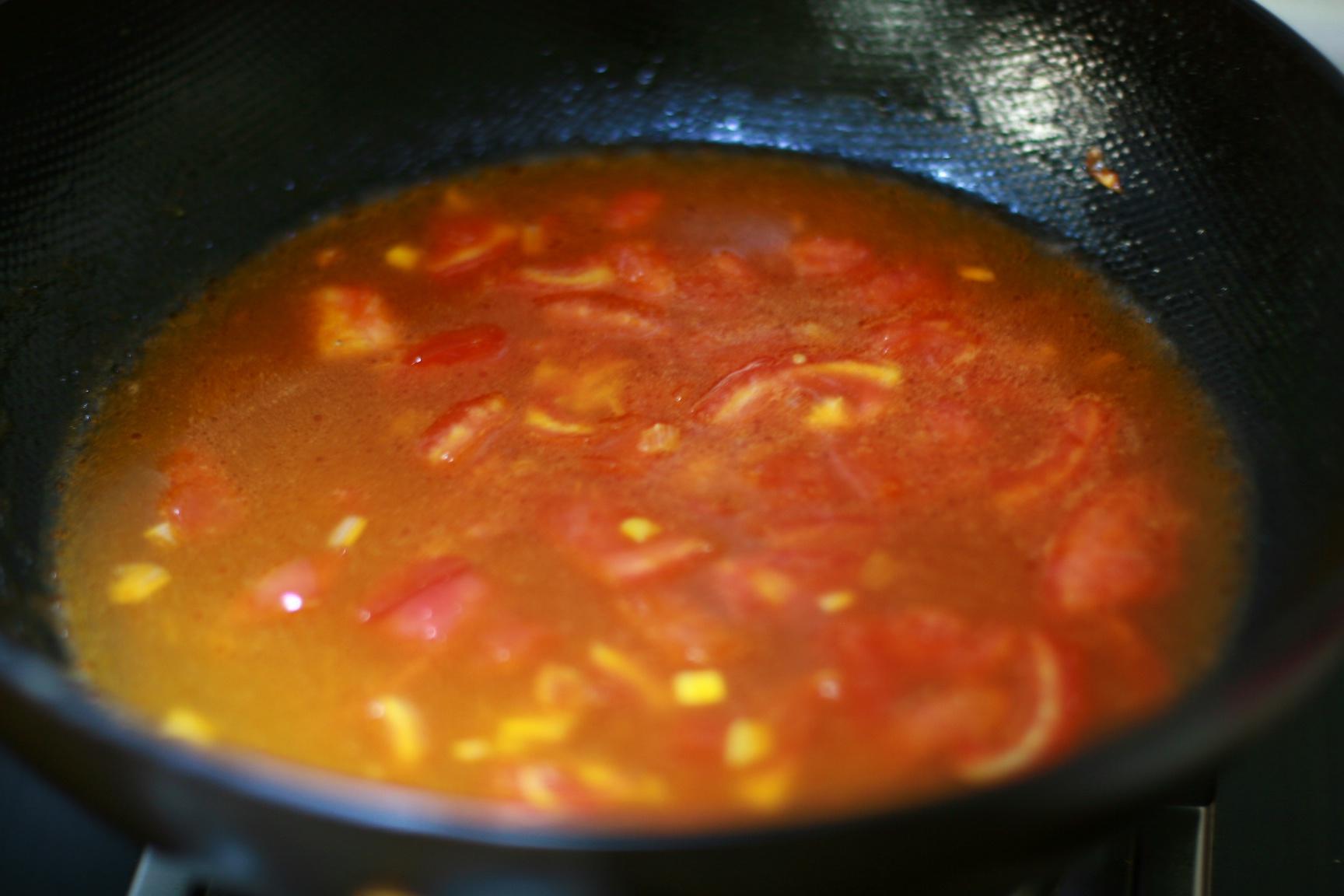 西紅柿雞蛋疙瘩湯的做法 步骤5
