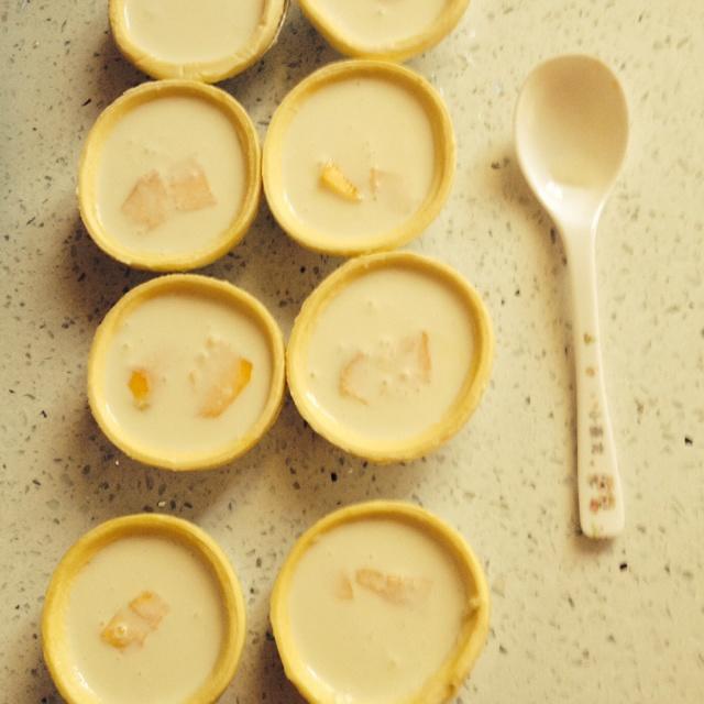 葡式芒果全蛋蛋撻的做法 步骤3
