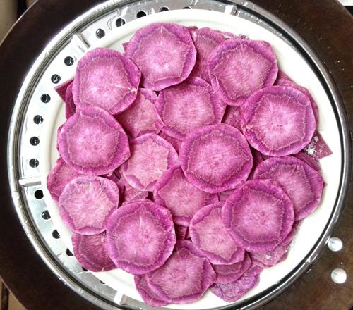 紫薯奶香冰皮月餅（簡易版本，原味VS巧克力味）的做法 步骤2