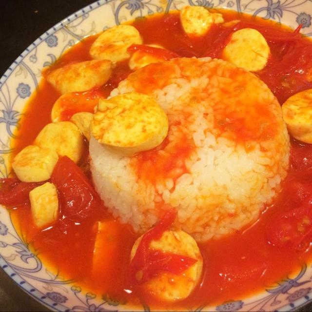 西紅柿日本豆腐碟頭飯的做法 步骤4