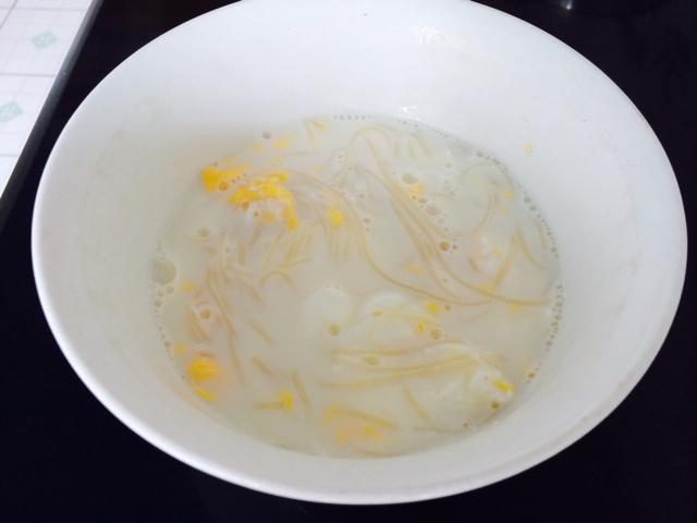 蛋奶龍須面（核桃奶）的做法 步骤4