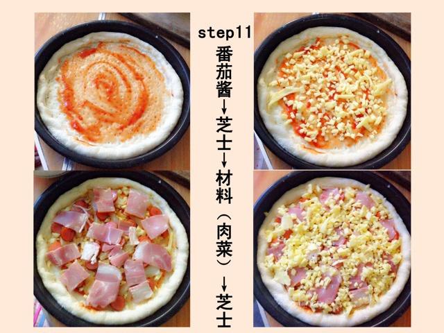 火腿培根披薩（多肉版）的做法 步骤6