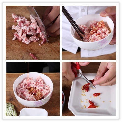 下飯菜之肉末酸豆角-捷賽私房菜的做法 步骤2