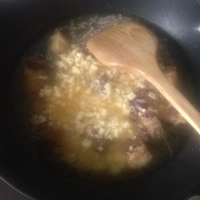 紅咖喱牛腩 拌飯的做法 步骤8