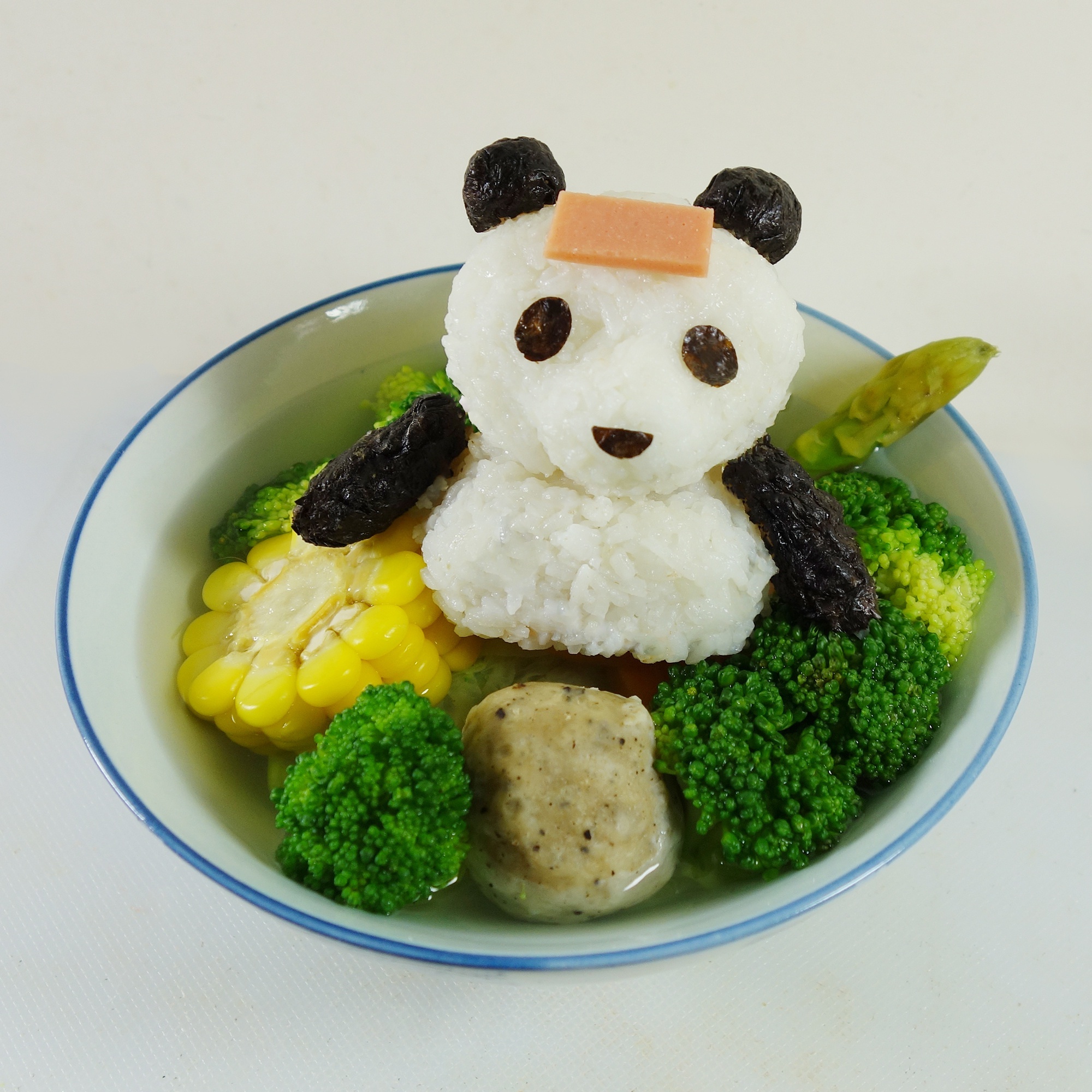 溫泉熊貓飯團的做法 步骤8