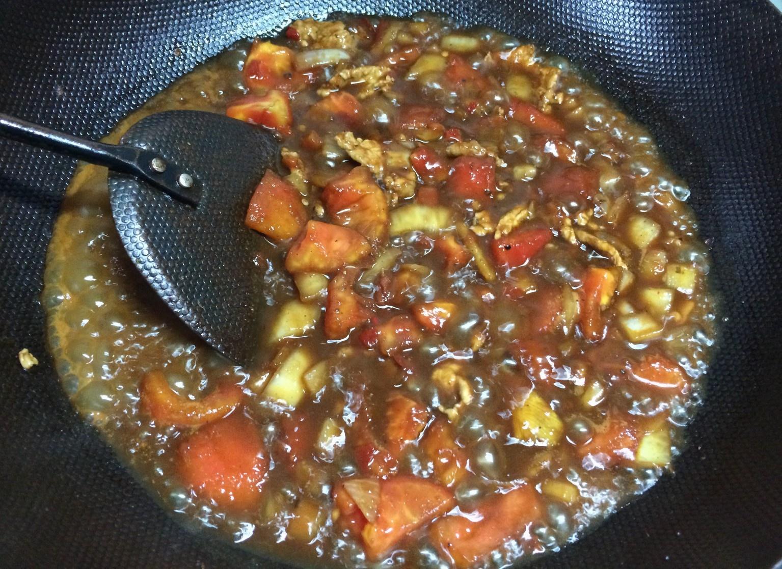 《昨日的美食》之茄子、番茄和豬肉的中式辣炒的做法 步骤9