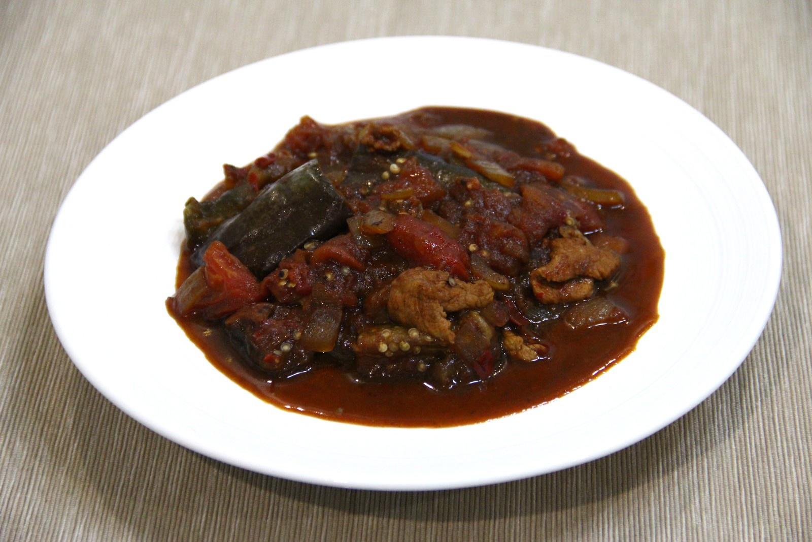《昨日的美食》之茄子、番茄和豬肉的中式辣炒的做法 步骤10