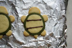 36個步驟圖做超喜感的烏龜餅干的做法 步骤31