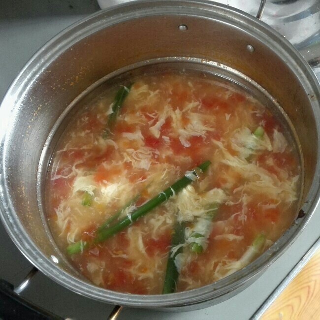 西紅柿雞蛋湯的做法 步骤5