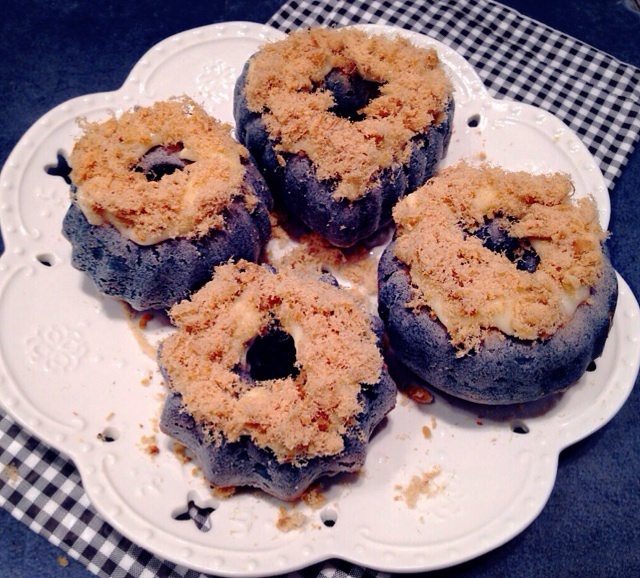 肉松紫甘藍迷情烤甜甜圈的做法 步骤6