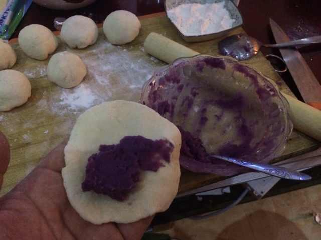 牛奶紫薯饅頭的做法 步骤3