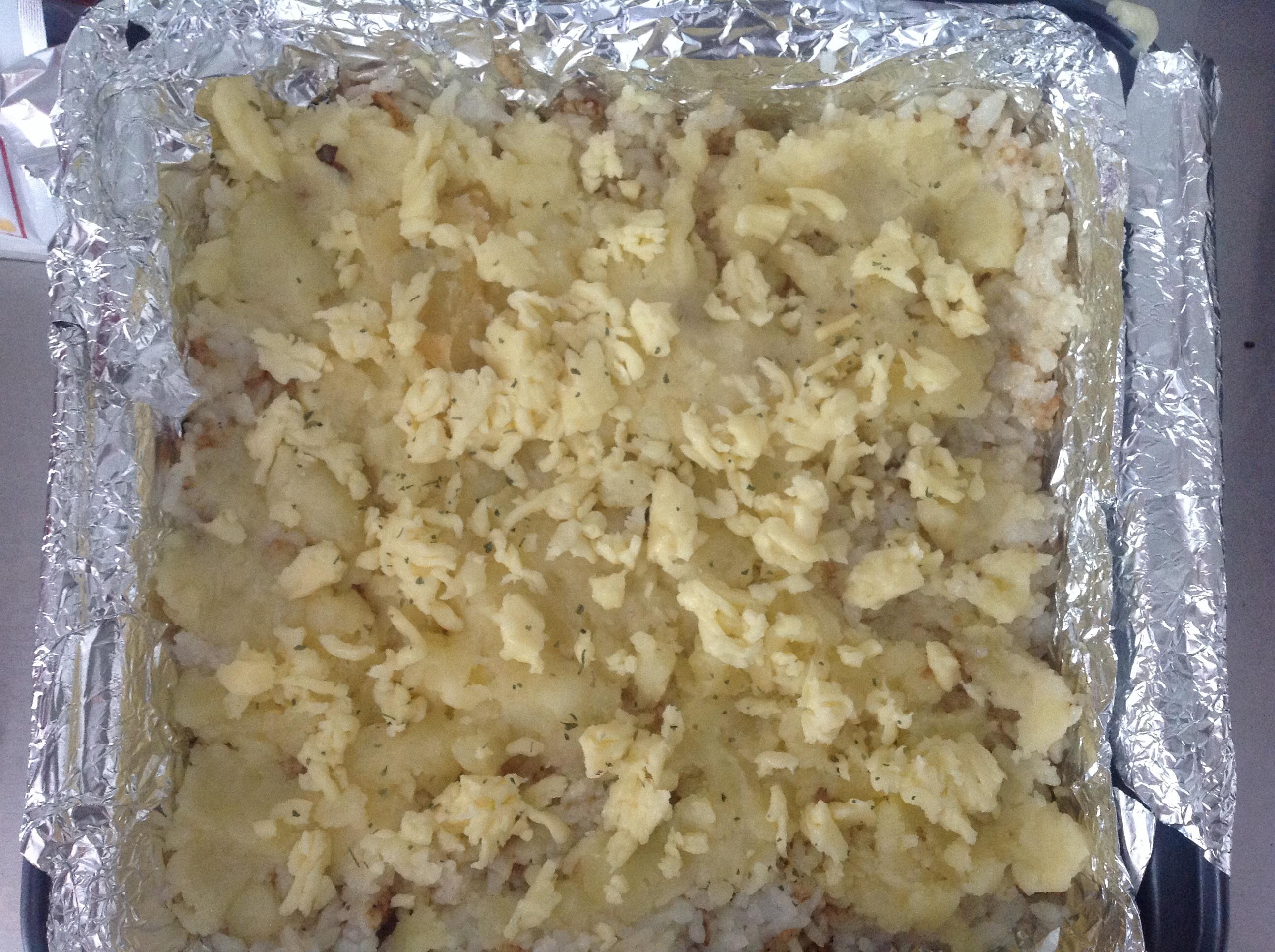 奶香咖喱土豆芝士焗飯的做法 步骤4