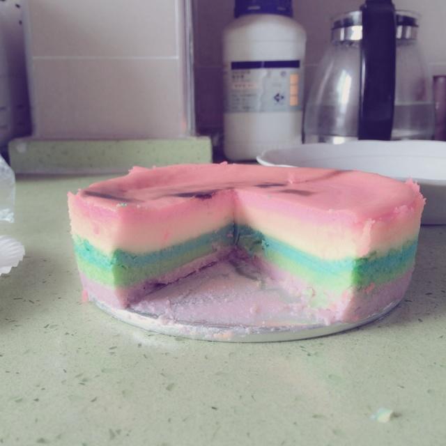 彩虹起司蛋糕的做法 步骤8