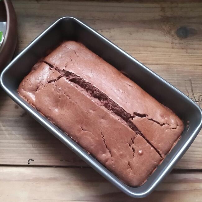 彩色麻糬可可磅蛋糕的做法 步骤12