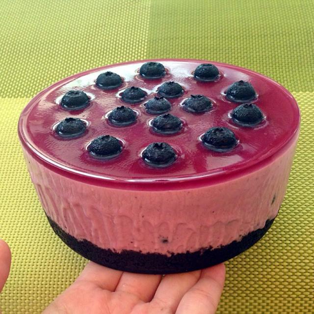 藍莓芝士慕斯蛋糕的做法 步骤3