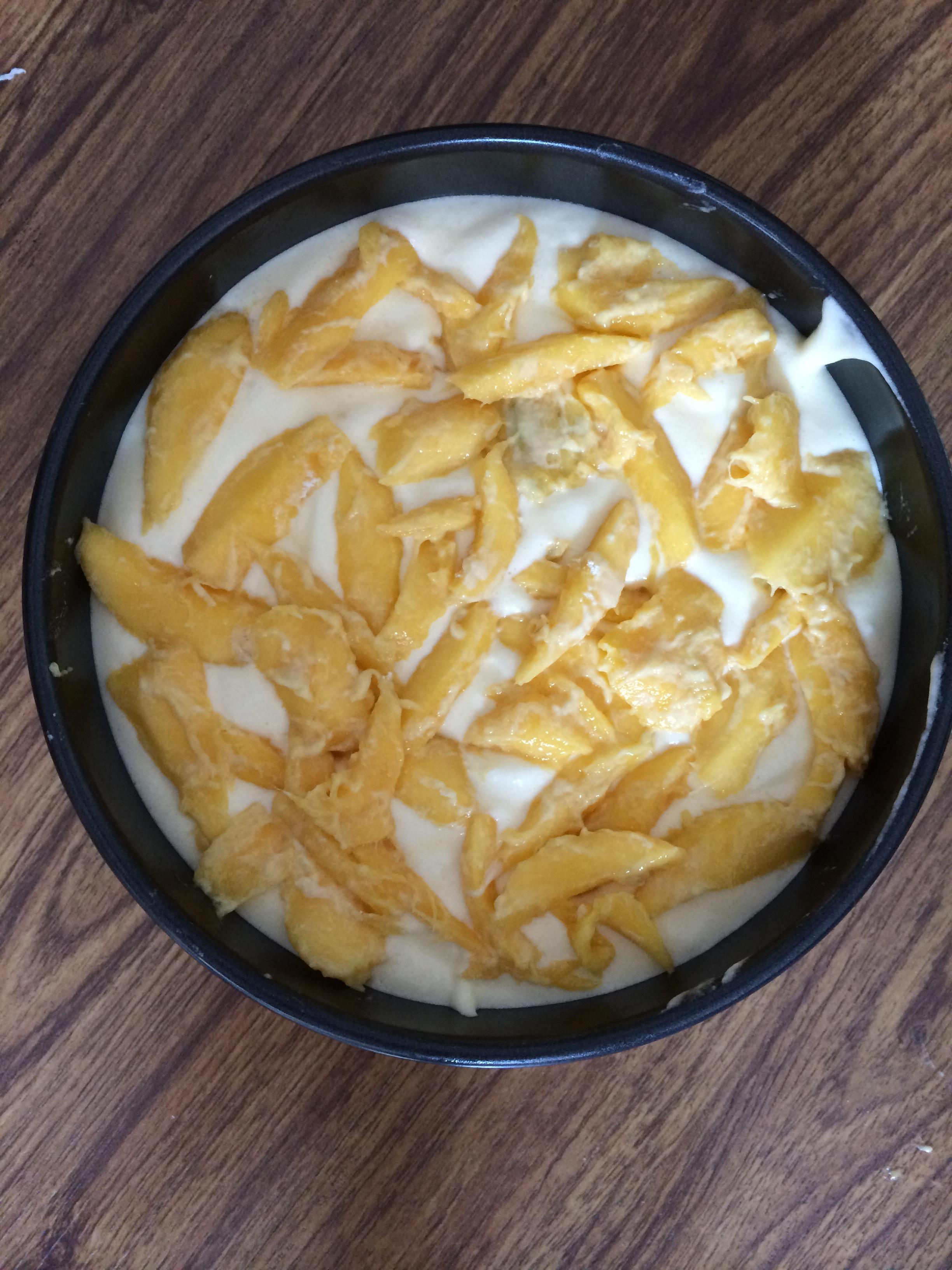 芒果酸奶蛋糕的做法 步骤8