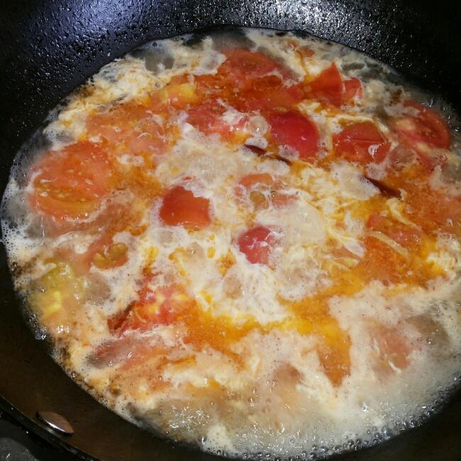 番茄雞蛋湯的做法 步骤5