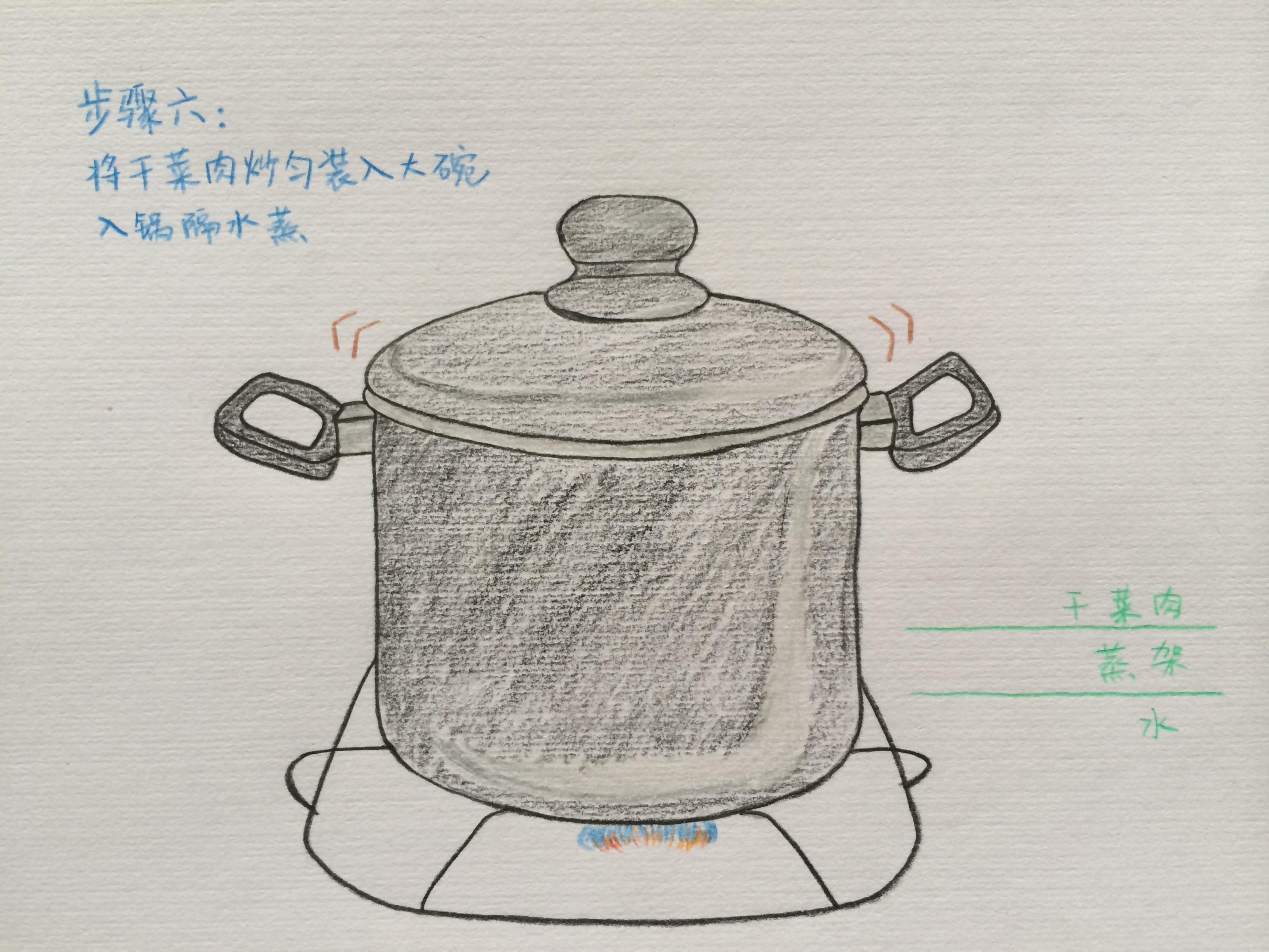 干菜肉(手繪版)的做法 步骤5
