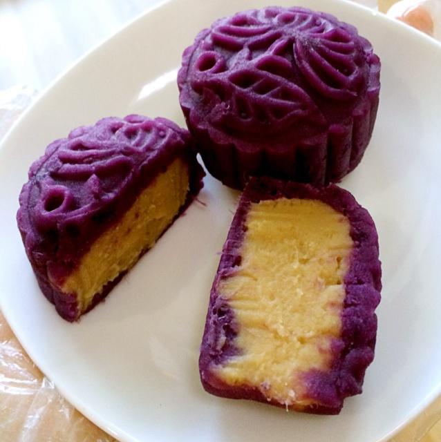 紫薯蓮蓉月餅的做法 步骤9
