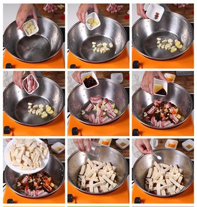 干鍋脆豆腐---自動烹飪鍋版食譜的做法 步骤2