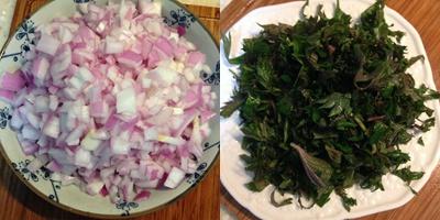 洋蔥紫蘇橄欖油醬-10分鐘做好的萬能神醬的做法 步骤1