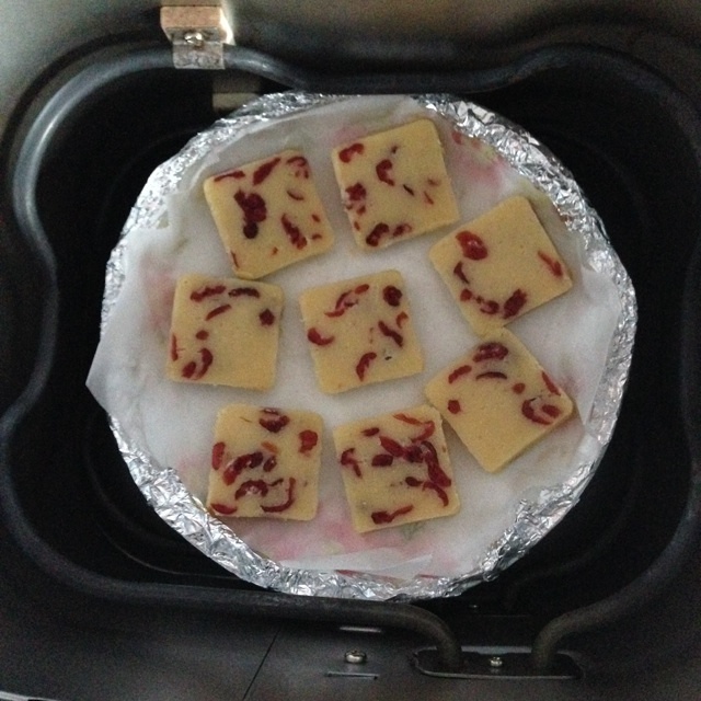 面包機版蔓越莓餅干的做法 步骤4