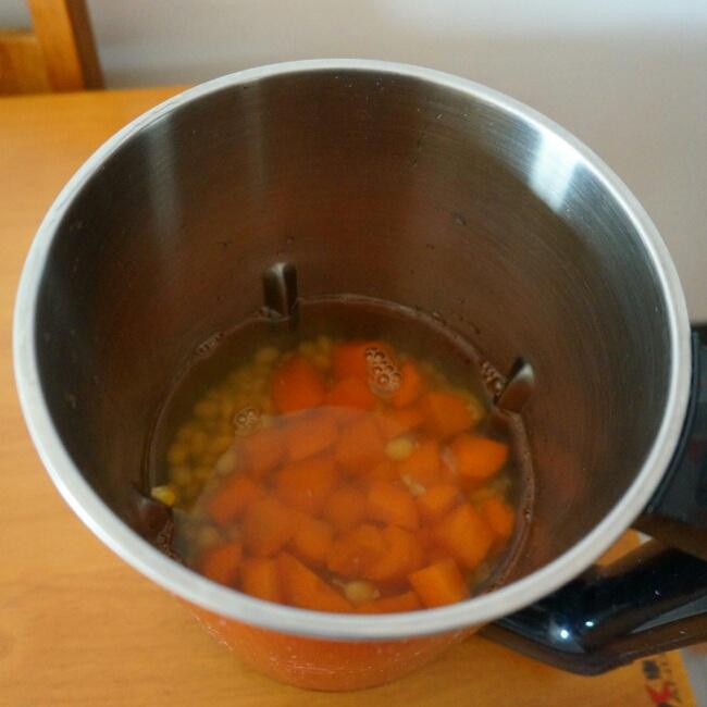 胡蘿卜米豆漿的做法 步骤3