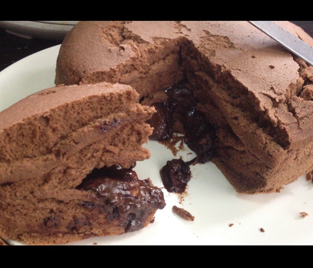 電飯煲版流心巧克力蛋糕的做法 步骤11