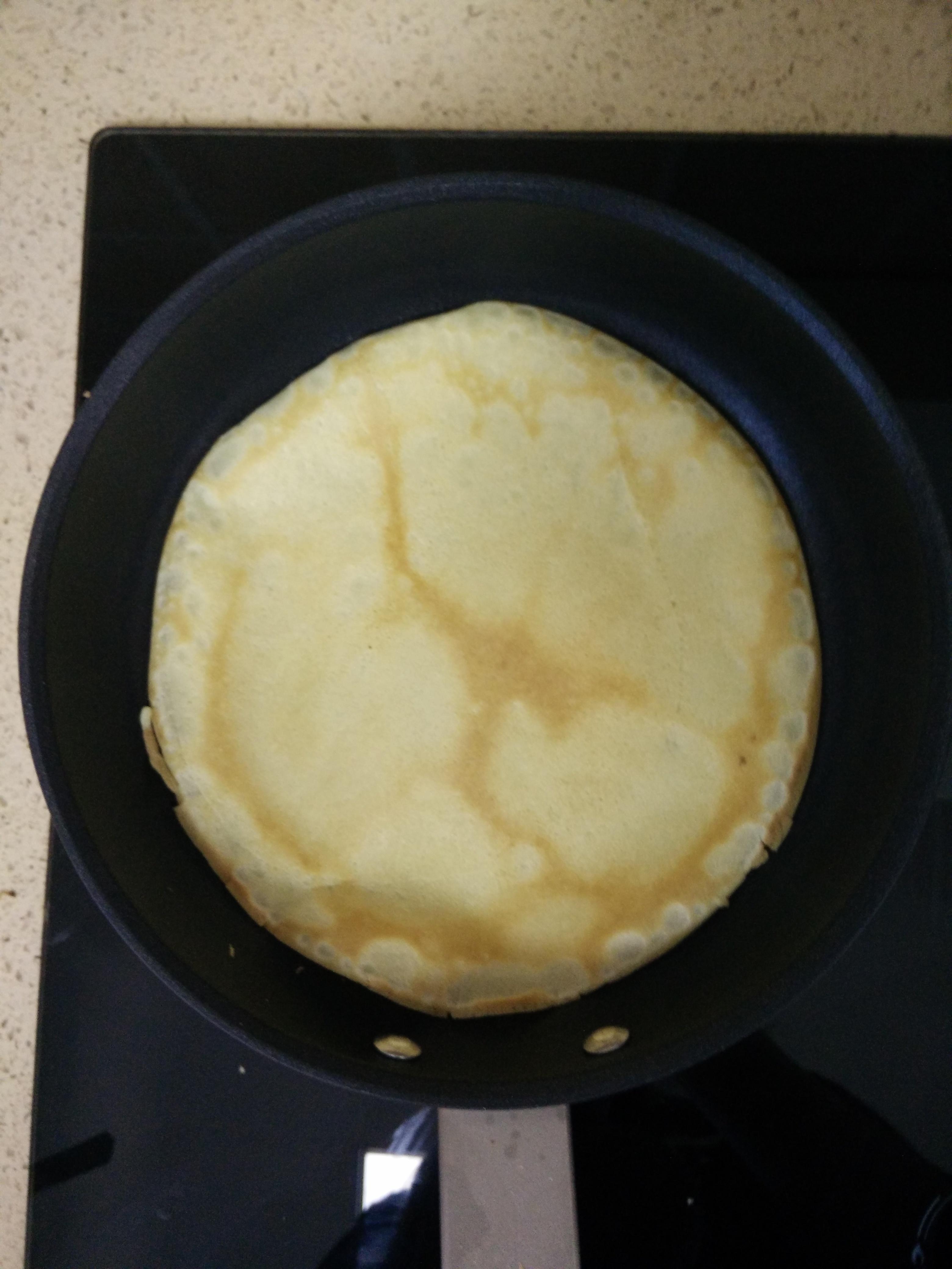 【Julia Child】Gâteau de cr　pes 　 la cr　me frangipane菠菜蘑菇千層餅的做法 步骤4