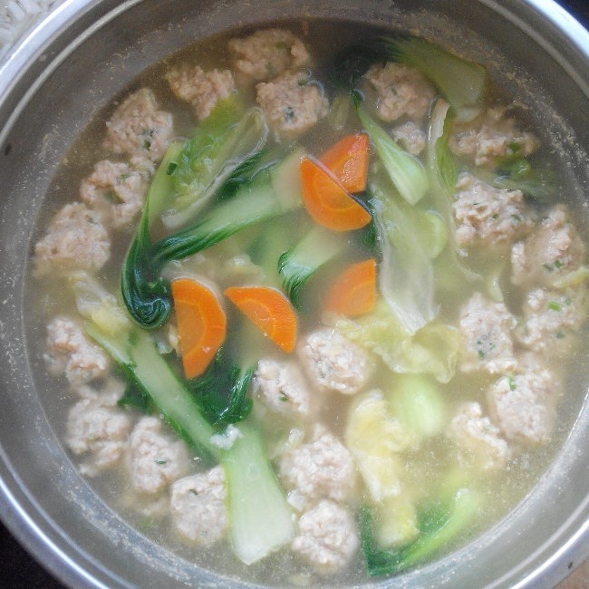 肉丸子湯的做法 步骤4