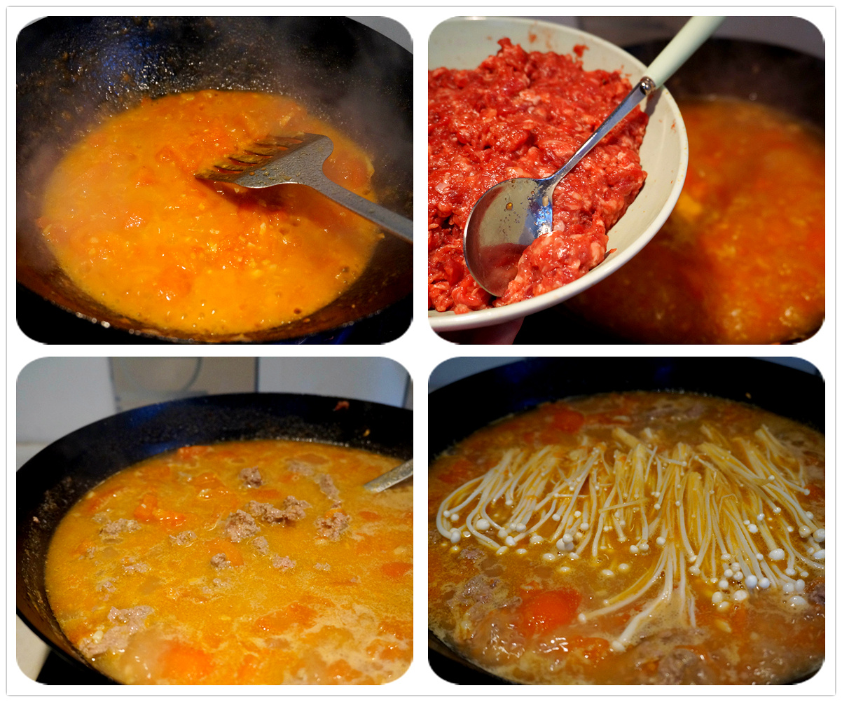 番茄牛肉湯 冬季就喝濃郁的湯，好存脂肪。的做法 步骤2