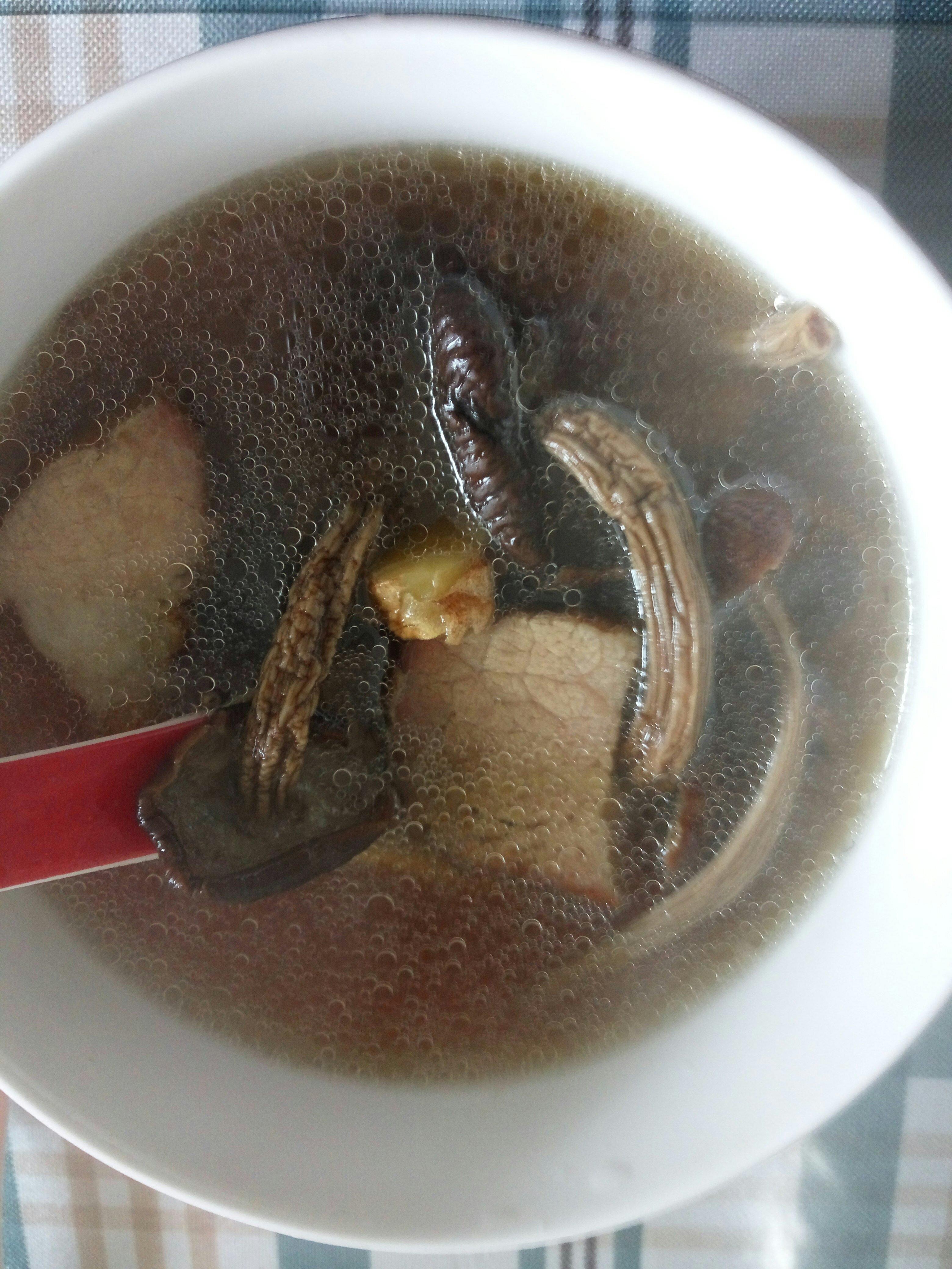 臘肉茶樹菇湯的做法 步骤1