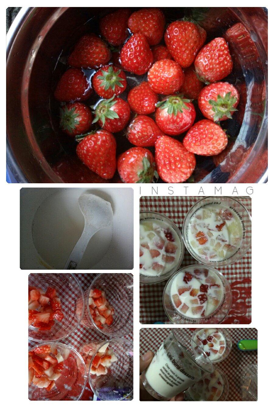 牛奶草莓布丁的做法 步骤7