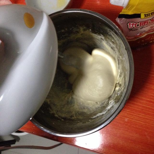奶香紅豆吐司的做法 步骤3