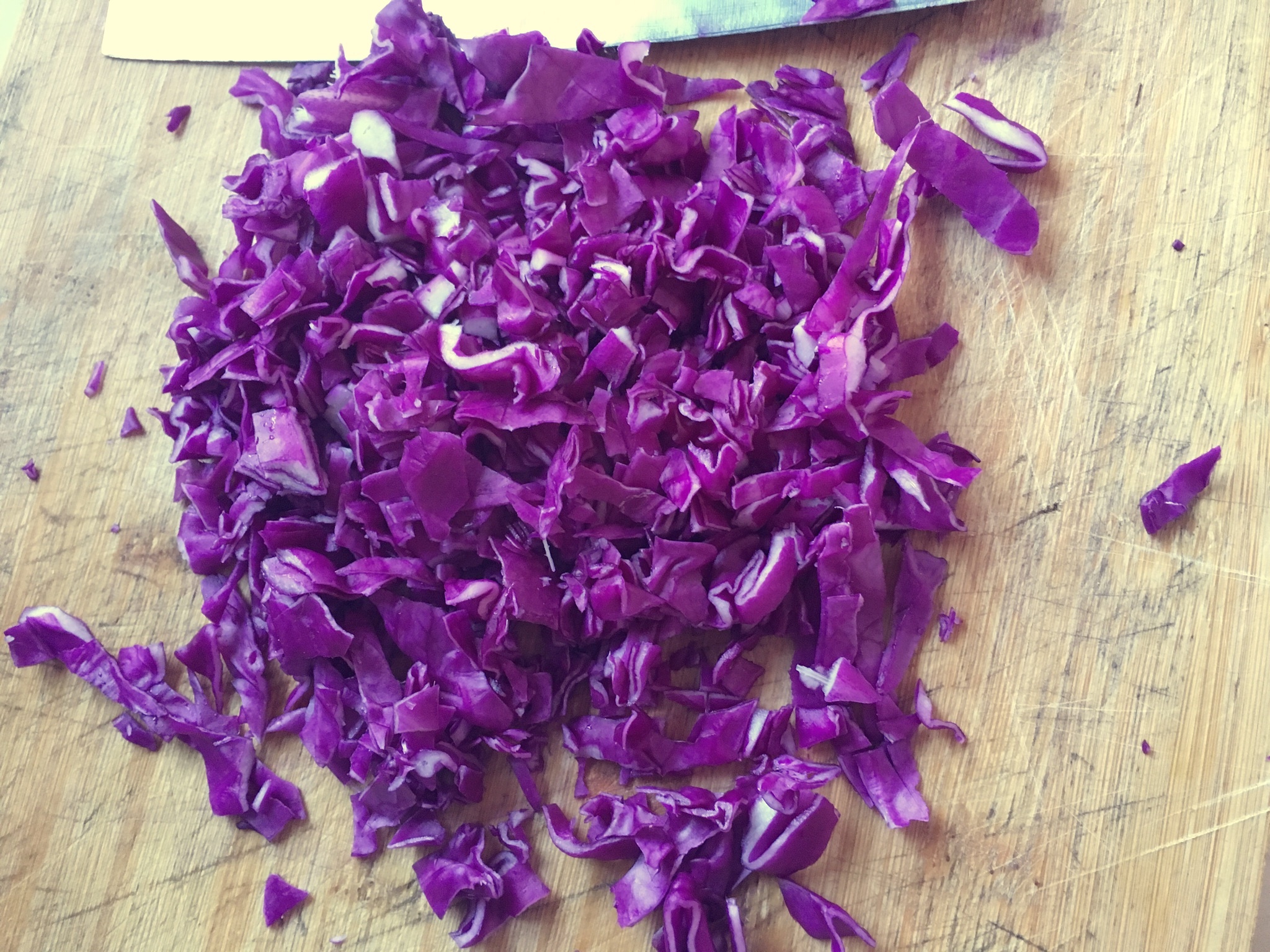 紫甘藍燕麥粥的做法 步骤1