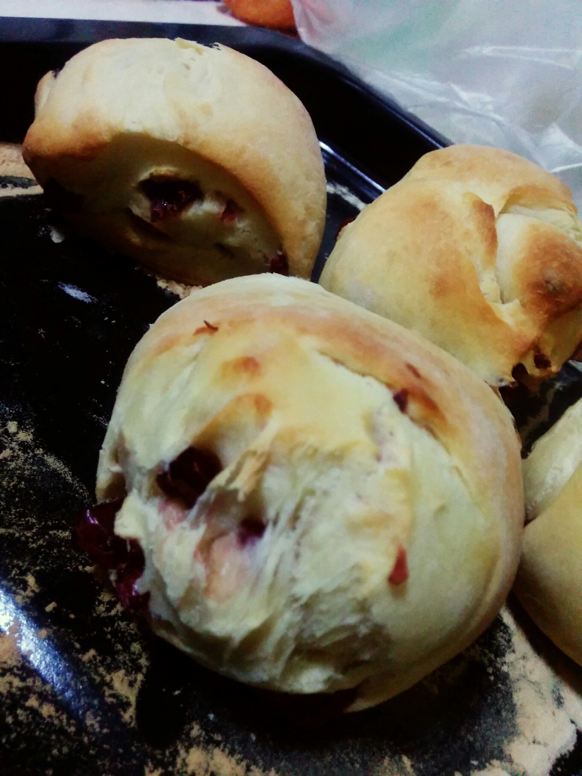 蔓越莓面包(飛利浦hd9016面包機+長帝烤箱)的做法 步骤7