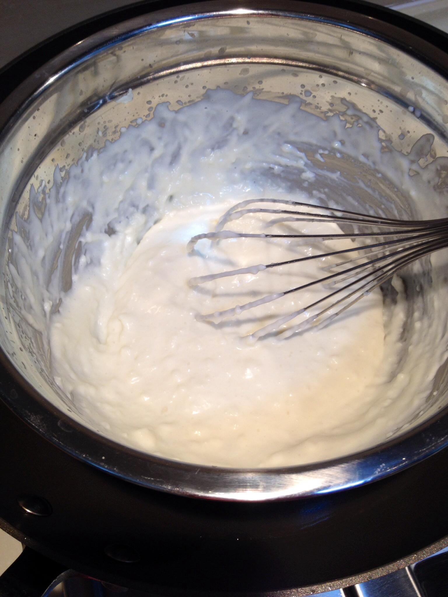 燙面輕乳酪蛋糕（8寸）的做法 步骤3