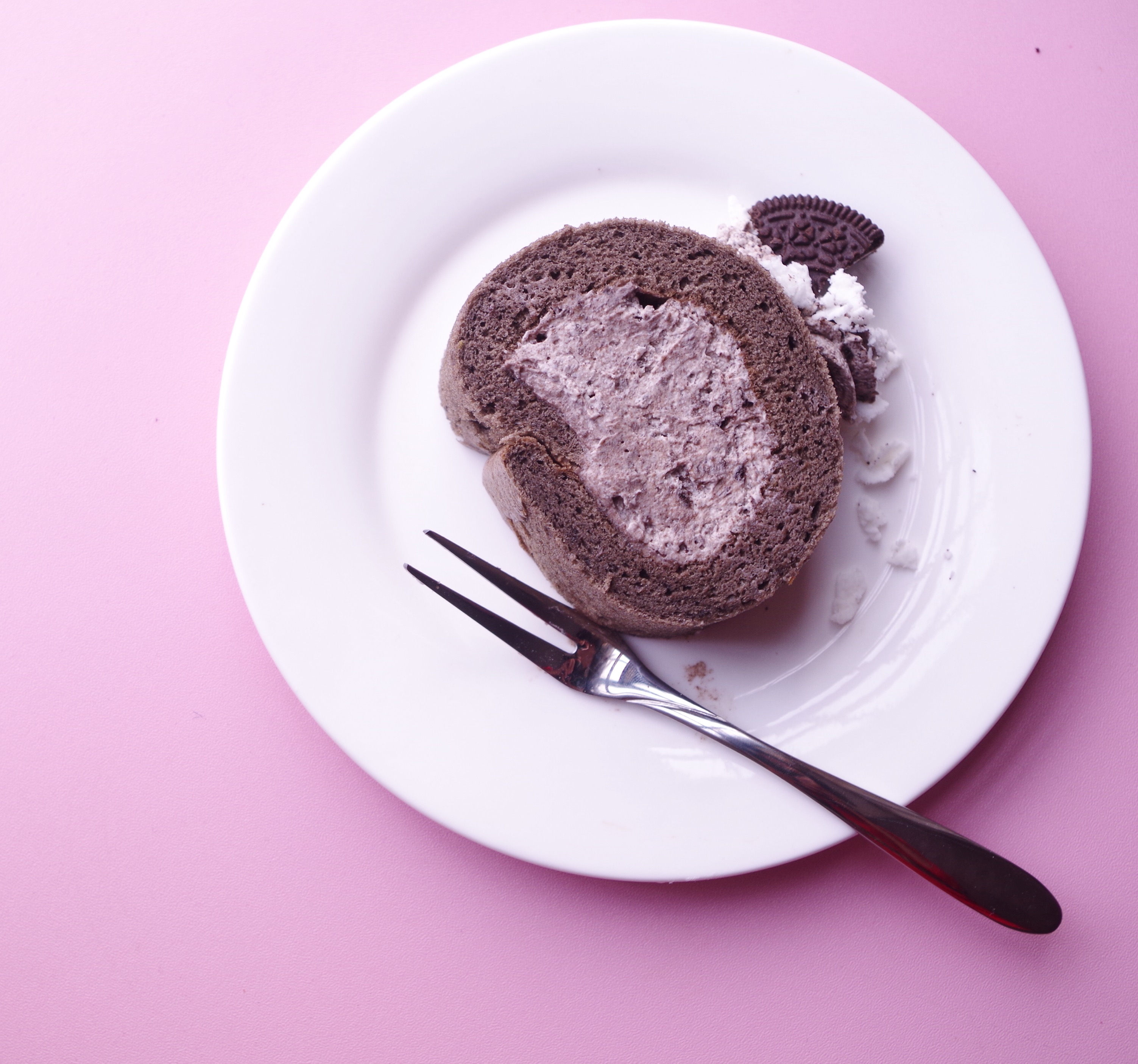 奧利奧黑巧克力咸奶油蛋糕卷的做法 步骤15