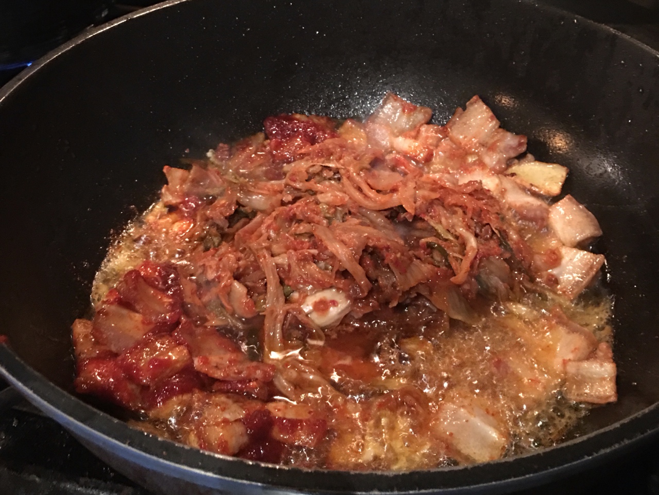 韓式泡菜豆腐鍋的做法 步骤4