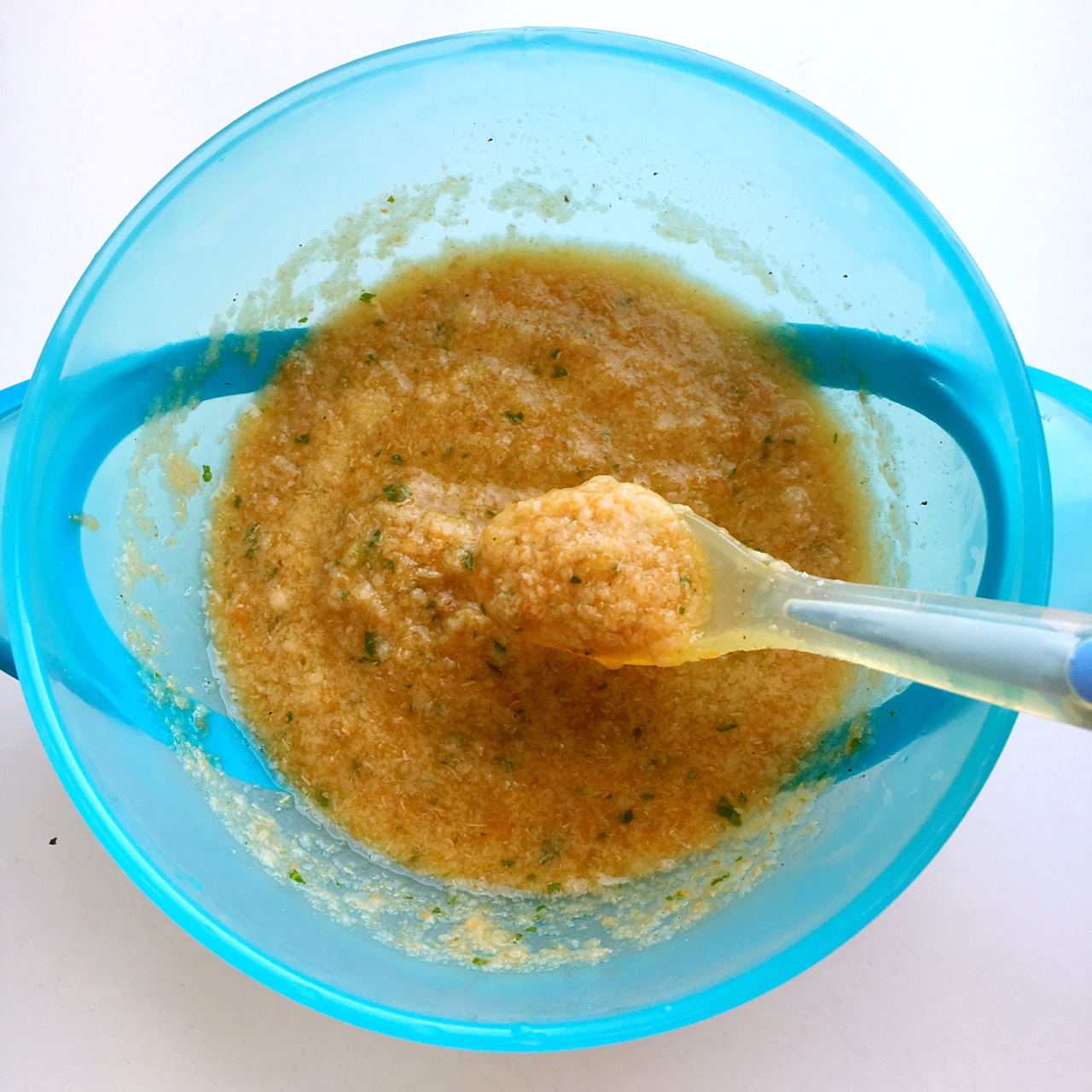 寶寶輔食之胡蘿卜牛肉青菜泥米粉的做法 步骤5