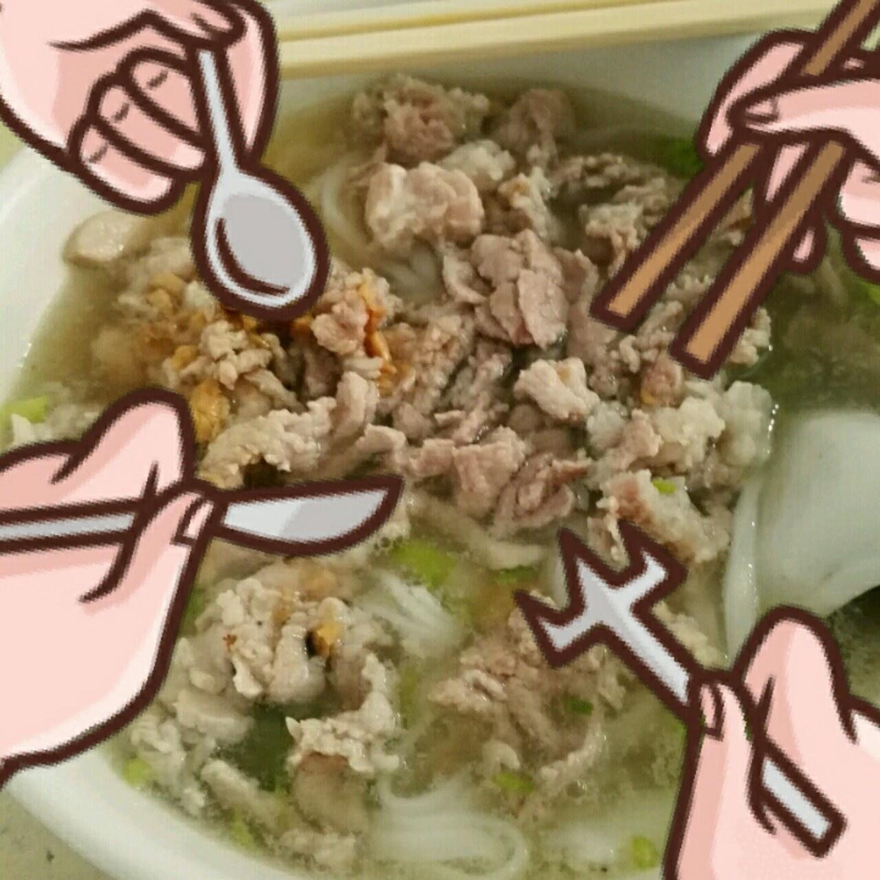 豬肉粄湯的做法 步骤3