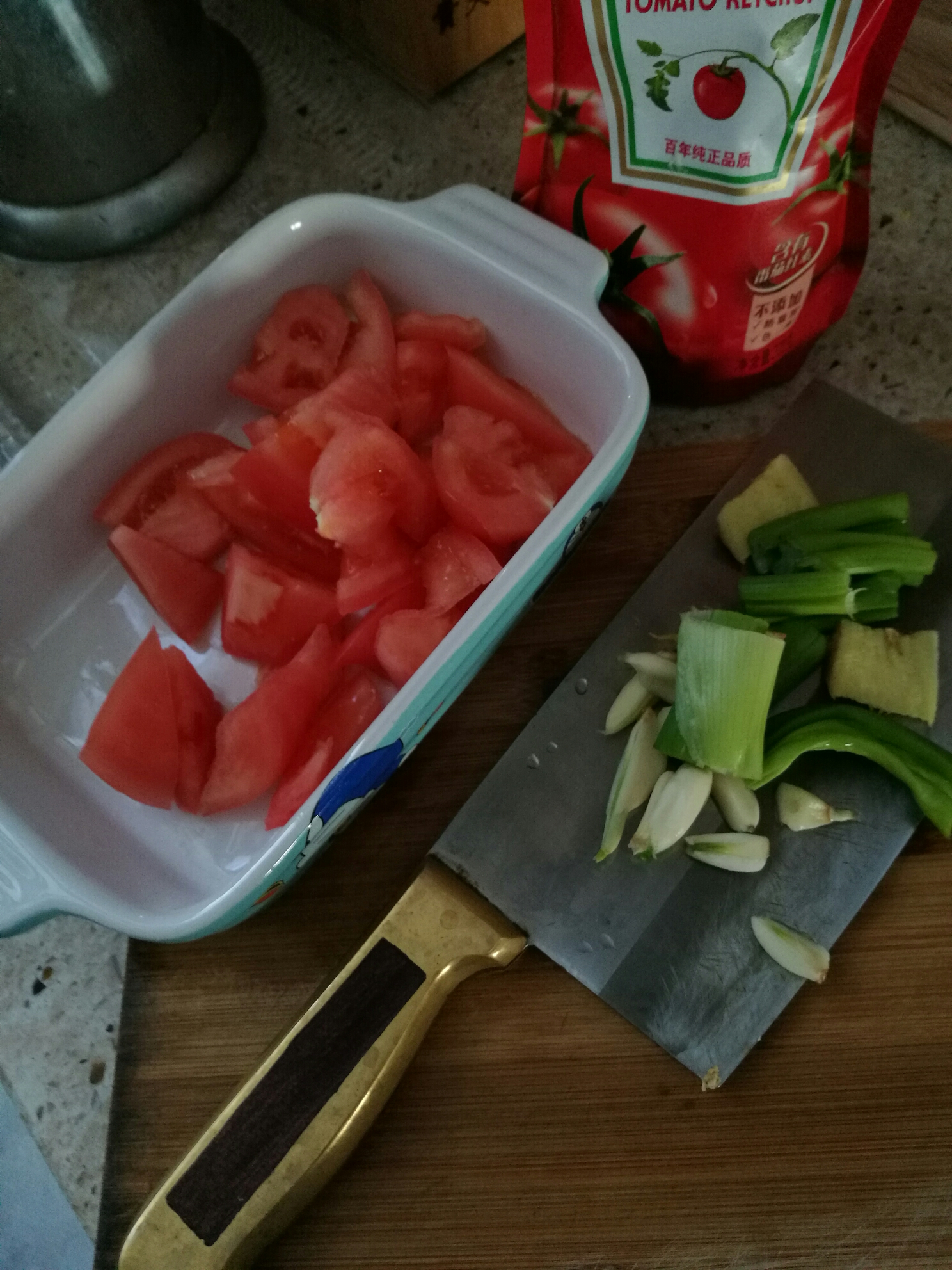 茄汁青魚的做法 步骤3