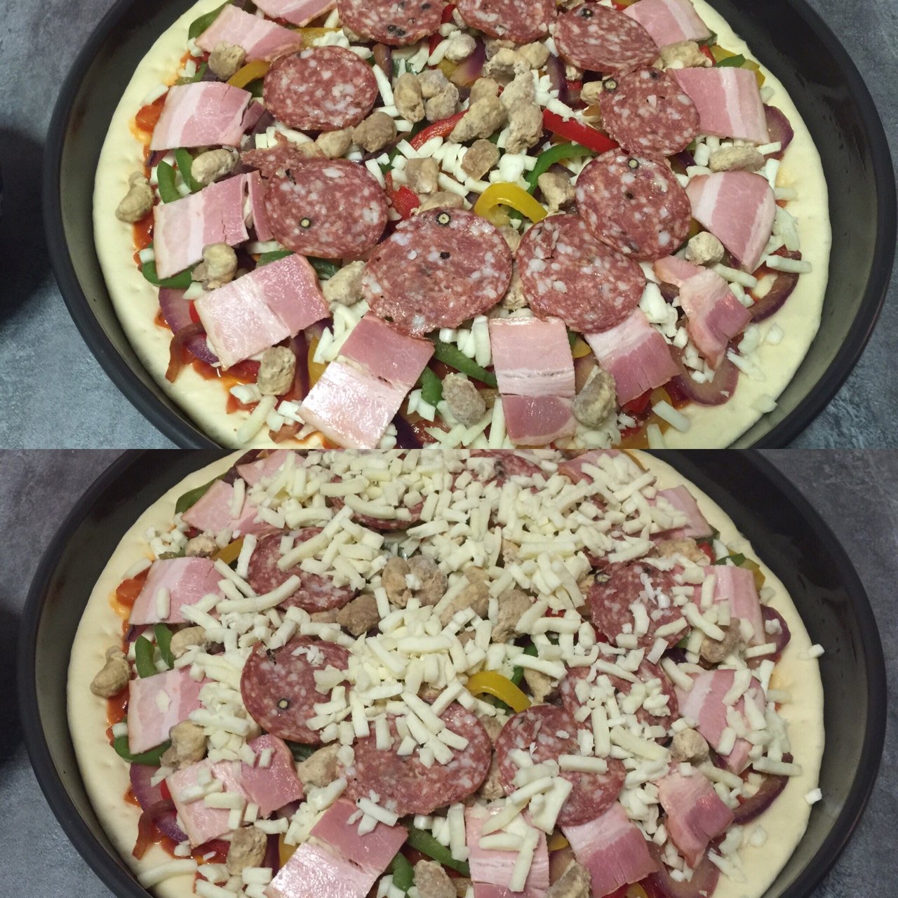 詳細配方 節日必備巨大的12寸超豪華至尊披薩（厚底）的做法 步骤7